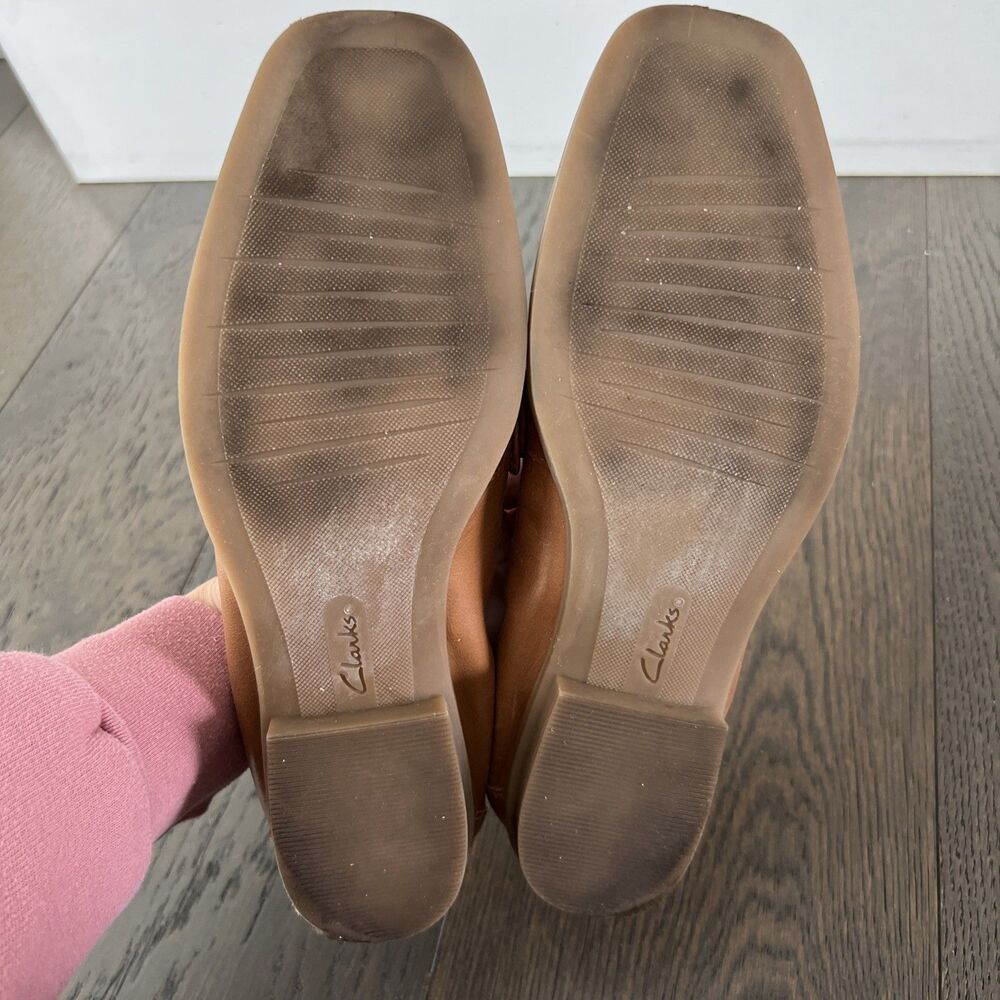 Brown womens loafters Clarks Lyrical Way Light Brown 7 1/2 US - Picture 5 of 6